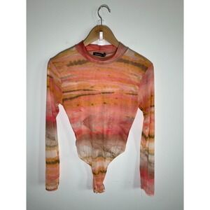 Festival Hippie Boho Fairy Womens Top 10 Multicolor Mesh Sheer